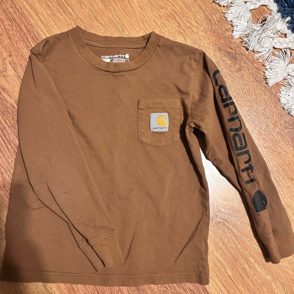 Boys carhartt fleece hoodie/ long shirt - Picture 4 of 5